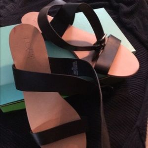 Loft Strappy Flats Size 10 Worn Once